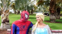Frozen Elsa gets Joker Face and becomes JOKER GIRL vs Spiderman Anna Funny Superheroes