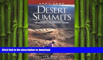 READ THE NEW BOOK Desert Summits: A Climbing   Hiking Guide to California and Southern Nevada