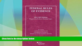 Big Deals  Federal Rules of Evidence, 2014-2015 (Selected Statutes)  Full Read Most Wanted