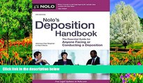 Big Deals  Nolo s Deposition Handbook  Best Seller Books Most Wanted