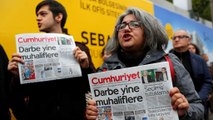 مظاهرات في اسطنبول للتنديد باعتقال رئيس تحرير صحيفة