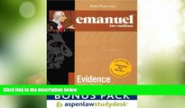 Big Deals  Emanual Law Outlines: Evidence: Aspenlaw Studydesk Bonus Pack  Best Seller Books Most