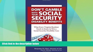 Must Have PDF  Don t Gamble With Your Social Security Disability Benefits  Best Seller Books Most