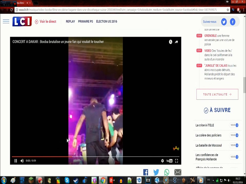 New booba repousse un jeune fan en plein concert commenté FR