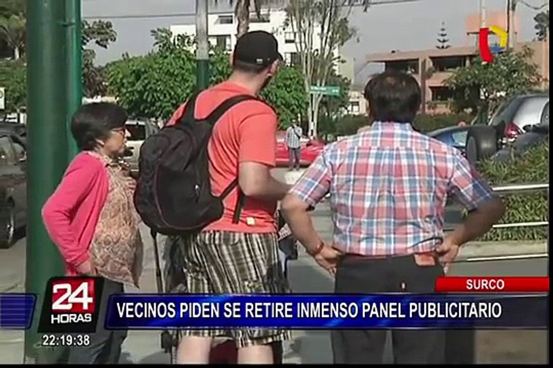 Surco: vecinos piden que retiren panel publicitario