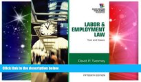 Must Have  Labor and Employment Law: Text   Cases (South-Western Legal Studies in Business)  READ