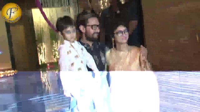 AAMIR KHAN DEEWALI PARTY I FARHAN AKHTAR, SONAKSHI SINHA, TIGER SHROFF,KIRAN RAO & AZAD RAO KHAN
