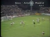 19.09.1984 - 1984-1985 UEFA Cup 1st Round 1st Leg FC Sion 1-0 Atletico Madrid