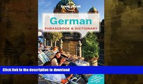 FAVORITE BOOK  Lonely Planet German Phrasebook   Dictionary (Lonely Planet Phrasebook and