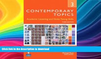 READ  Contemporary Topics 3: Academic Listening and Note-Taking Skills, 3rd Edition FULL ONLINE