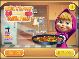 Masha and The Bear Online: Masha Cooking Tortilla Pizza Game