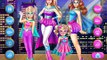 Super Barbie Sisters Transform - dress up games