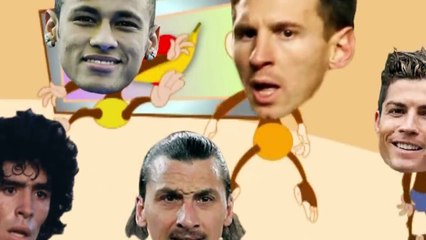 Супер футболисты Пять обезьянок прыгали в кроватке