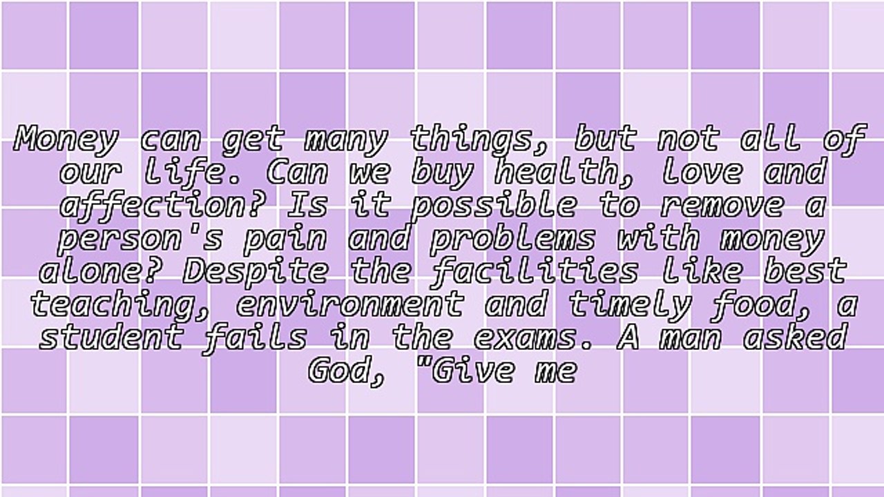 Money in Our Life