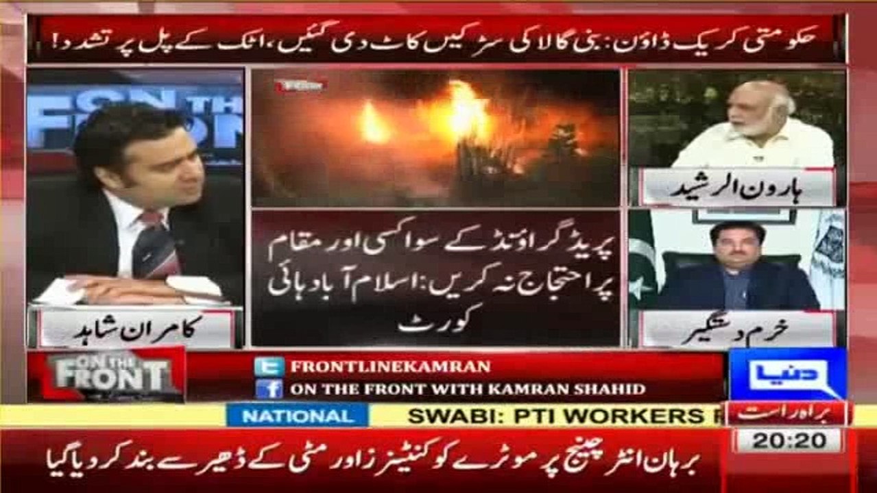 Kia karain Sajda Karain tumhain  Sajda Karain Nawaz Sharif ko  Haroon Rasheed grills Khurram Dastgeer