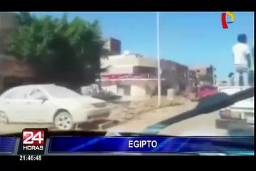 Lluvias torrenciales dejan 26 muertos y 72 heridos en Egipto