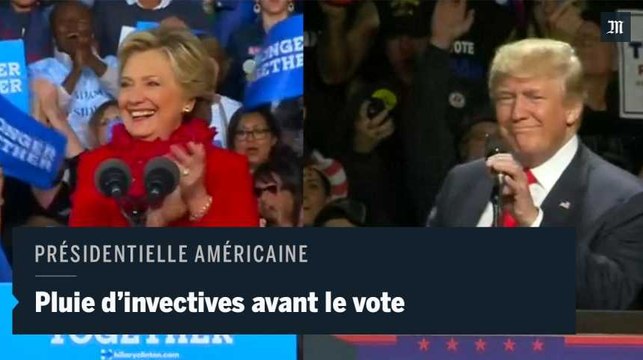 Incapable , dangereux : Trump et Clinton font pleuvoir les coups