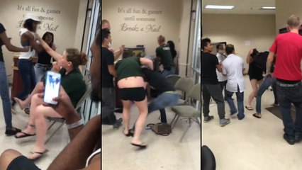 Règlement de compte de filles chez l'esthéticienne