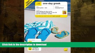 GET PDF  Teach Yourself One Day Greek (TY: Language Guides)  BOOK ONLINE