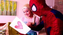 Spiderman With Frozen Elsa & Giant Gummy Candy Chuppa Chups, ep3