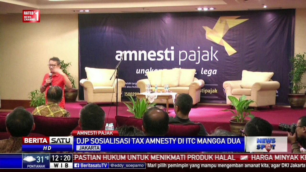 Dirjen Pajak Jelaskan Amnesti Pajak di ITC Mangga Dua