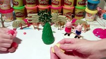 Play Doh Peppa Pig Christmas Tree Navidad Plastilina Christmas Season Toys