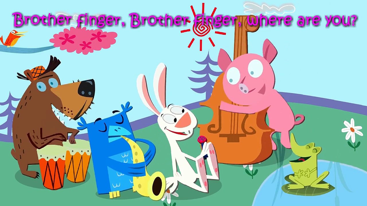 Animals Music Band Finger Family / Nursery Rhymes