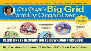 Best Seller 2017 Amy Knapp Big Grid Wall Calendar: The essential organization and communication