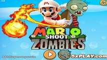 Mario Shoot Zombies | mario shooting zombies games | mario kids games