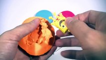 Peppa Pig Español SURPRISE EGGS!!! - Play DOh Kinder Surprise lego, Disney Toys