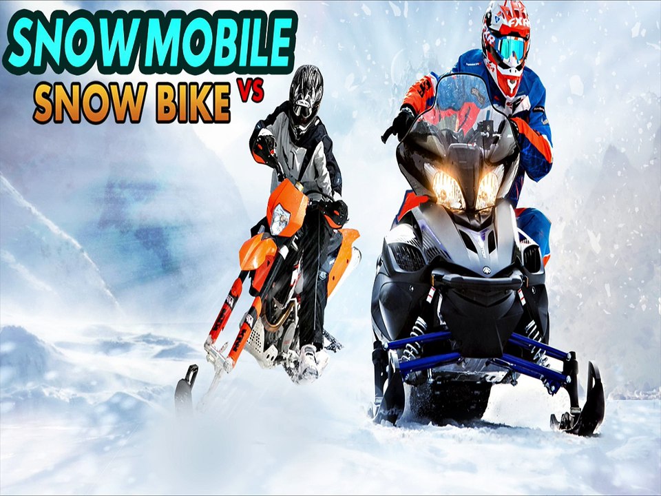 SnowMobile Vs SnowBike - 3D Racing Game