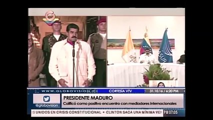 Maduro calificó como 'buena jornada' reunión con enviados internacionales