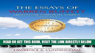 [Free Read] The Essays of Warren Buffett: Lessons for Corporate America, Fourth Edition Free Online