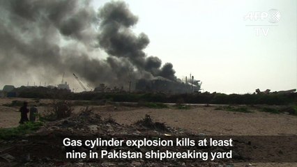 Explosion kills at least nine in Pakistan shipbreaking yard