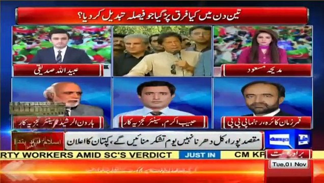 Haroon Rasheed's analysis on Imran Khan's decision of postponing lock-down march