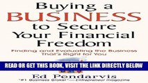 [Free Read] Buying a Business to Secure Your Financial Freedom: Finding and Evaluating the