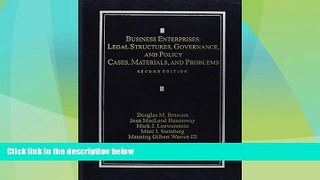 Big Deals  Business Enterprises: Legal Structures, Governance, and Policy  Full Read Most Wanted