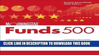 [New] PDF Morningstar Funds 500: Annual Sourcebook Free Online