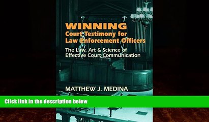 Big Deals  Winning Court Testimony for Law Enforcement Officers  Best Seller Books Best Seller