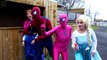 Frozen Elsa LOSES HER HEAD! w_ Spiderman Joker Maleficent Spidergirl Zombie Batman! Superheroes IRL - YouTube