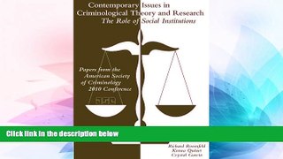 Must Have  Contemporary Issues in Criminological Theory and Research  READ Ebook Full Ebook