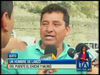 Un hombre se lanzó del puente del Chiche