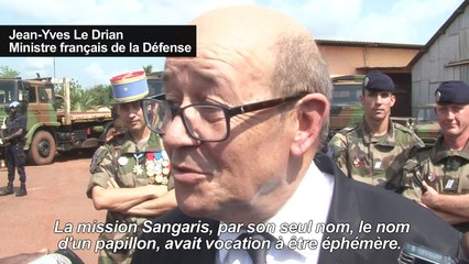 Centrafrique: Le Drian annonce la fin de l'opération Sangaris