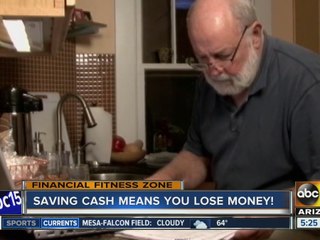 Saving cash means you could lose money