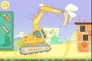 Мультфильм про строительные машины для детей Экскаватор Погрузчик Самосвал Подъемный кран
