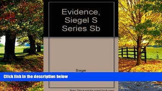 Big Deals  Evidence (Siegel s Series)  Full Ebooks Best Seller