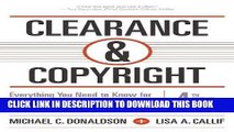 [Free Read] Clearance   Copyright, 4th Edition: Everything You Need to Know for Film and