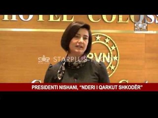 PRESIDENTI NISHANI, “NDERI I QARKUT SHKODËR”