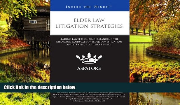 Full [PDF] Elder Law Litigation Strategies: Leading Lawyers on Understanding the Changing