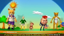If Youre Happy and You Know it Clap Your Hands Song - 3D Animation Rhymes for Children